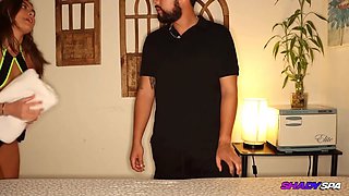 SHADY SPA - Latina Massage Therapist Gives me a Handjob and Blowjob