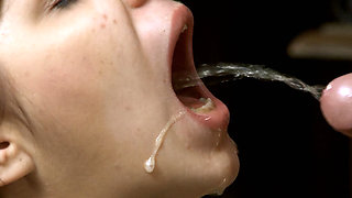 Suck My Big Dick and Swallow My Pee Sweet Girl