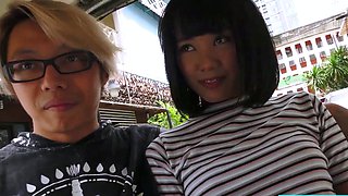 Amateur Thai MILF picked up for a ride