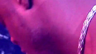 Billie Ray lets a thick black dick fuck her in the side street