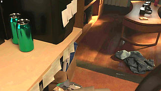 Japanese Stepmom Caught By Hiro While Sniffing His Underwear And Naked In Bathroom