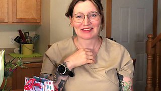 Birthday massage for step MILF in sensual bondage heat