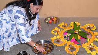 Puja Bhabhi's Indian Hard Passion in Festive Heat