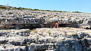 German tourist fucked publicly on the street in Mallorca