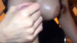 Masturbating My Husband with a Hot Handjob.