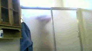 Mexican Aunt Maria spied on in the shower