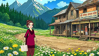 Cartoon video of Swati and shopkeeper Ramu's funny sex. Big cock fucking.