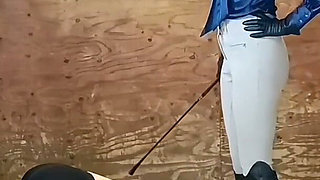 Sadistic Stables Sack Smashing Extreme Ballbusting and Cropping Punishment