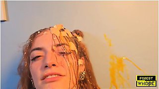 I Am Preparing The Most Disgusting Omelette In My Slave Girls Life. Enjoy This Filth