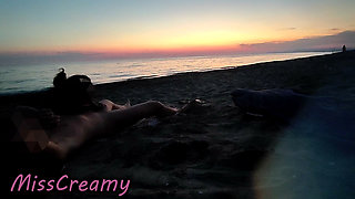 Dick Flash French Teacher MILF Risky Beach Blowjob Maspalomas Nude Beach Cumshot People