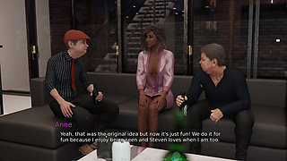 The Adventurous Couple 32 Anna Seduces 4 Cocks in the Men's Toilet Then Brings 2 Old Men Home for More
