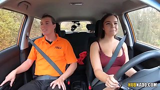 Ricky Rascal Pounds Busty Sofia Lee and Amanda Milana in Car