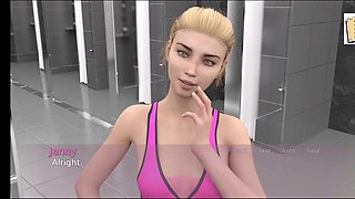 Steamy tale featuring a blonde teen giving a cartoon blowjob