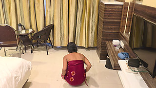 Huge Boobs Indian girl strips dupatta and rough Fucks with boobs  (Hindi Audio)