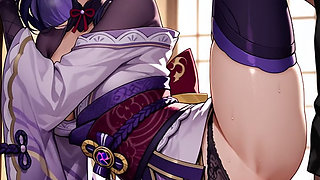 raiden shogun (genshin impact) hentai video