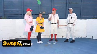 Their Hot and Horny Stepdaughters Want Something Better Than a Baseball Bat Inside Their Pussies