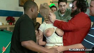 Teen Haley Cummings Exposed Naked And Getting Fingered By Strangers At A Pool Hall