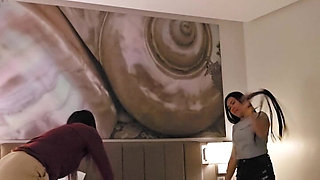 Sissy Slut Punished and 2 Asian Dommes