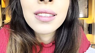 Brazilian Brunette Babe Plays with Sex Toy