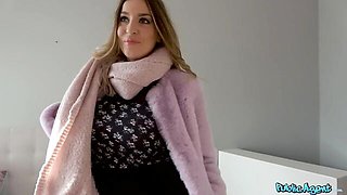 Blowjob video with sensuous Max Dior and Marica Chanelle from Public Agent