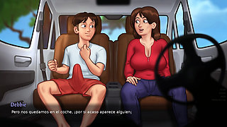 mommy outside and inside house stepson - summertime saga