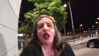 JonasBens Mature TS Sissy Prostitute in Public Outdoor Nudity