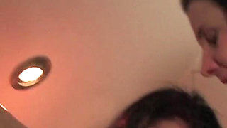 Three naughty matures are having fun in the bathroom