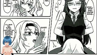 Futa anime action with Alichan Vtuber in a paradise match