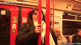 A Man Winning Over A Mature Fat Woman