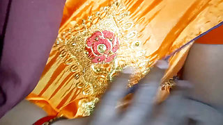 Indian mallu aunty saree changing enjoying with young man