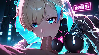 Asian Netrunner Gets Fucked In Neon City