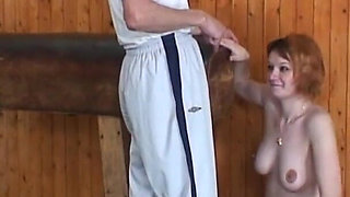 Olds Fuck Dolls - Old gym master Karl Fucker bangs 18-year-old student in the gym