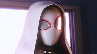 Spiderman fucks spidergirl in doggy style