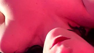 Brunette hot amateur finger fucking cunt at the beach