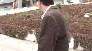 Big cock of a dirty old man who fucks 2 girls