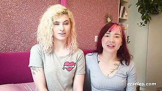 UK Babes Enjoy Sexy Lesbian Moments on Ersties