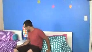 Busty milf Ciara Blue is doing laundry, and asks her teen