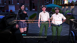 MILFs of Sunville by L7team - Patrool Car Sex with Punk Bae, Facefuck and Creampie on Art Student 80