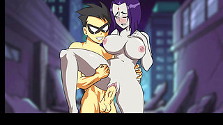 Super heroes fucking in public