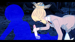 Dr Stone Hentai - Kohaku Boobjob and Handjob - Japanese Asian Manga Anime Game Porn