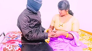 Desi Stepmom with Huge Boobs Fucks Hard with Step Son