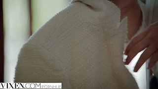 Flash Brown and Candice Ferguson's blowjob action by Vixen