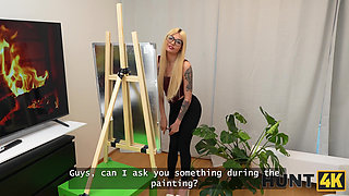 HUNT4K. He saw my art and stretched my holes right after