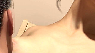 Beautiful Big Ass Cheating Wife in Glasses Gives Blowjob and Gets Creampied Doggy Style by Big Cock Boy - a Stepmother's Love