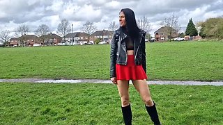 Nicky Brill Outdoor Pee and Gape Compilation