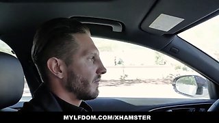 Mylfdom - hot cougar gets caught cheating gets punished