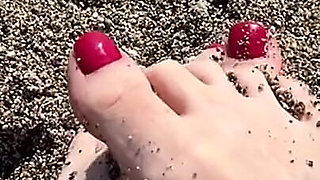 For Those Who Love Legs, I’m Having Fun in the Sand.