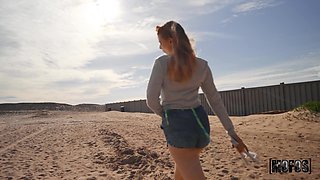 Sahara Skye's Beach Hike Ignites Wild Heat