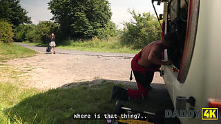 DADDY4K. What is better than to fuck in estranged bus?