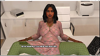 Grandma's house - desi pregnant wife sex with milking boobs
